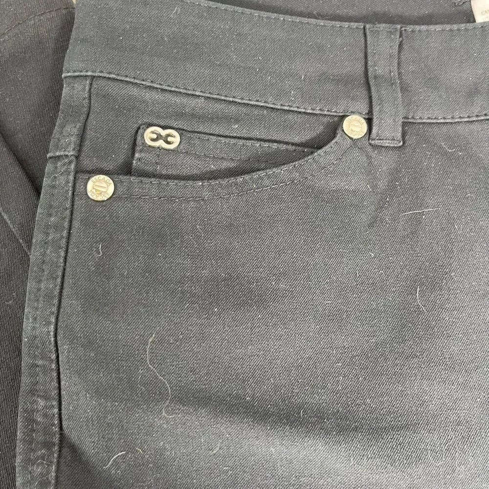 Escada NWOT Black High Waist Straight Leg‎ Jeans Sz 38/US 8